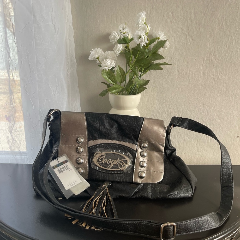 COOGI Black and Brown Shoulder Bag